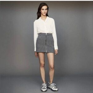 Maje mini wool skirt